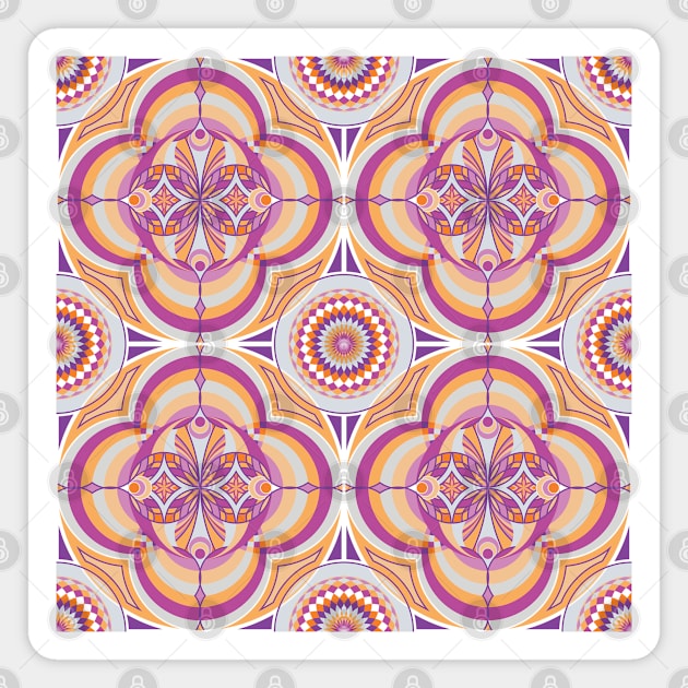 Oriental pattern Magnet by kallyfactory